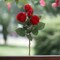 Red Rose Spray - 48-Pack, 5 Lifelike Silk Flowers Per Stem, Elegant Floral Décor, Perfect for Arrangements, Events & Home - Ideal for All Seasons, Floral Home by Artificial Flowers